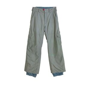 Vintage Y2K Obermeyer Womens High Rise Insulated Olive Snowboard Ski Cargo Pants